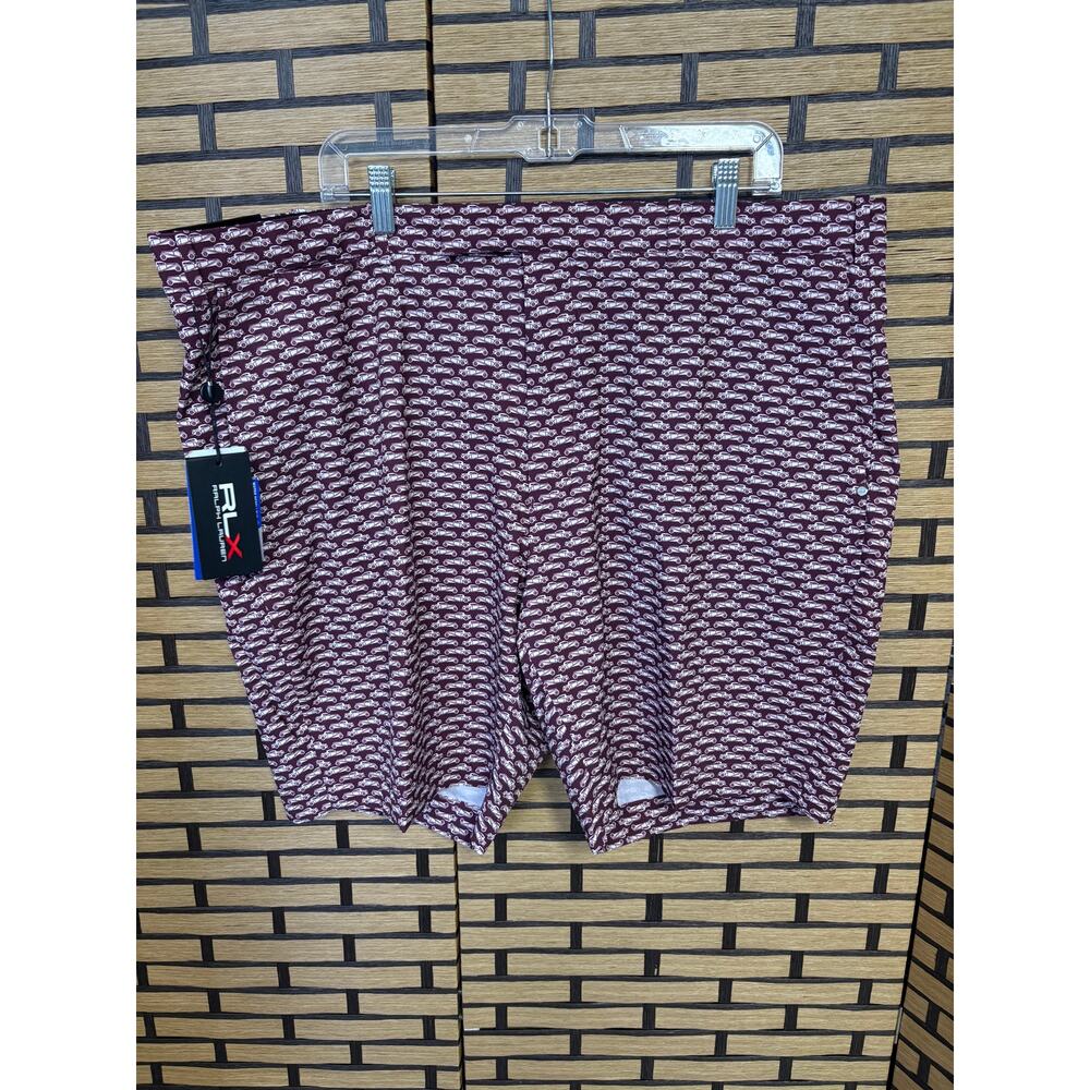 Ralph Lauren Burgundy Tailored Fit‎ Shorts Size 42